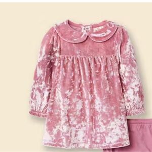 Cat & Jack Pink Velour Girls Dress